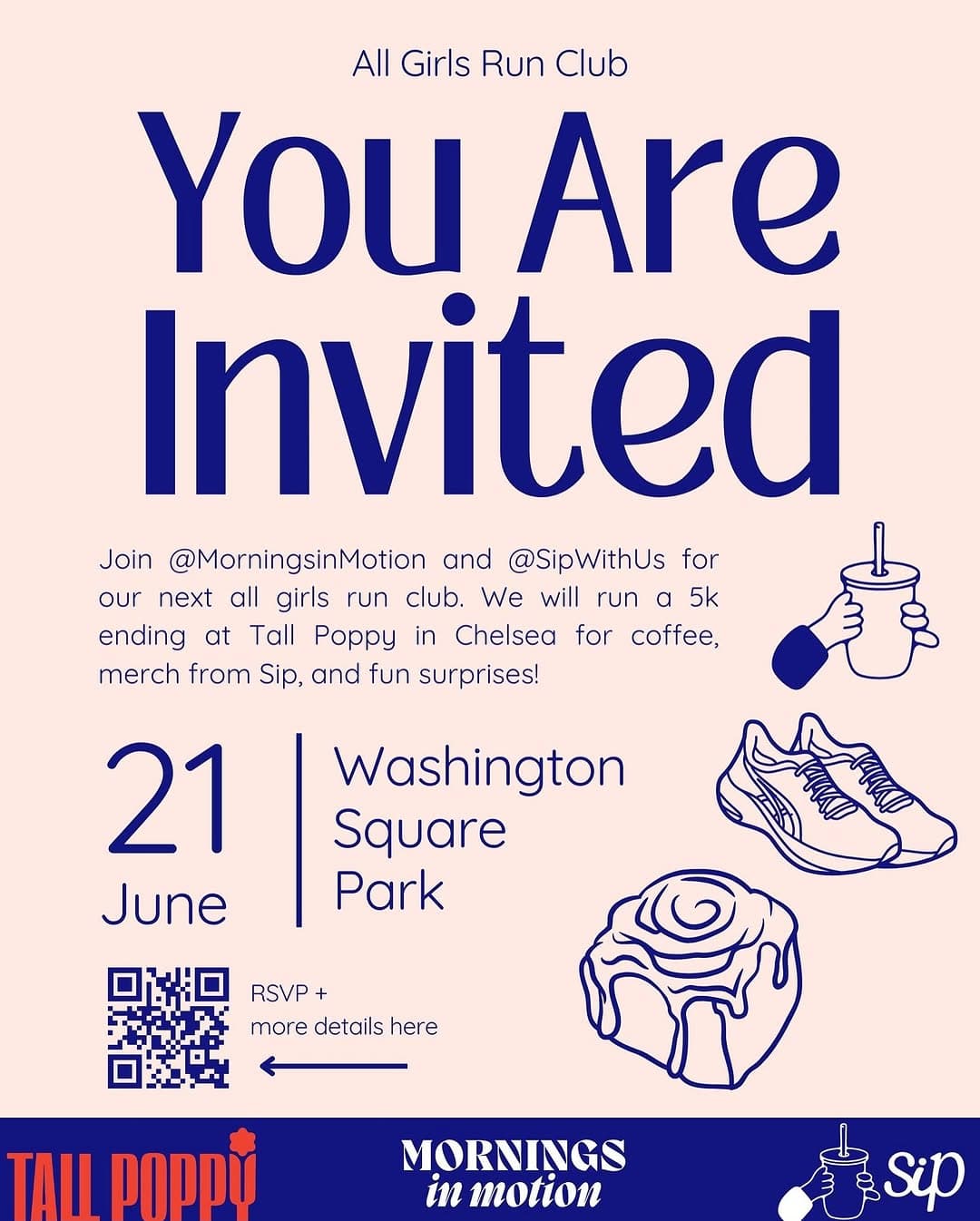 Chelsea run with Sip With Us